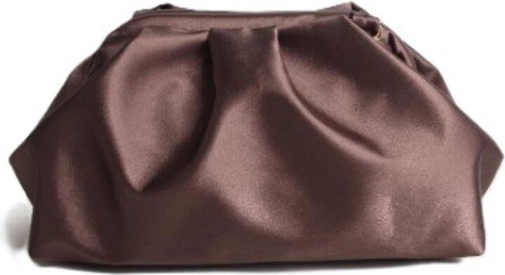 Springmoonatelier Brown Mocha Mousse – Satin Clutch Evening Bag