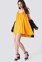 Thumbnail for your product : Na Kd Boho Thin Strap Chiffon Dress Orange