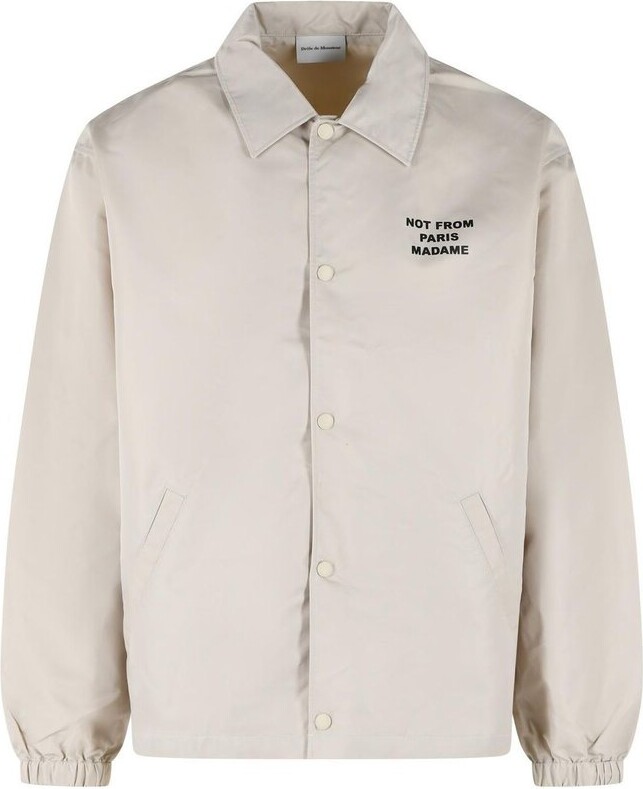 Drôle De Monsieur Printed Coach Jacket