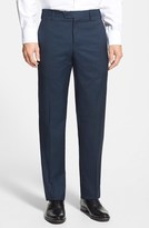 Thumbnail for your product : Zanella 'Devon' Flat Front Wool Trousers