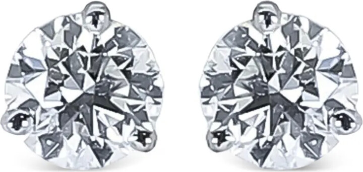 Nimo with Love Solitaire diamond stud earrings