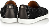Thumbnail for your product : Jimmy Choo Demi flocked sequined slip-on sneakers