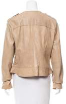 Thumbnail for your product : Andrew Marc Collarless Leather Jacket