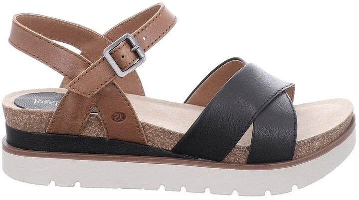 Josef seibel black sandals Clearance