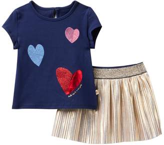 Kate Spade tossed hearts skirt set (Baby Girls)
