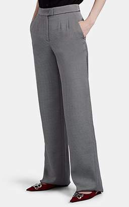 Giorgio Armani Women's Silk Wide-Leg Trousers - Gray