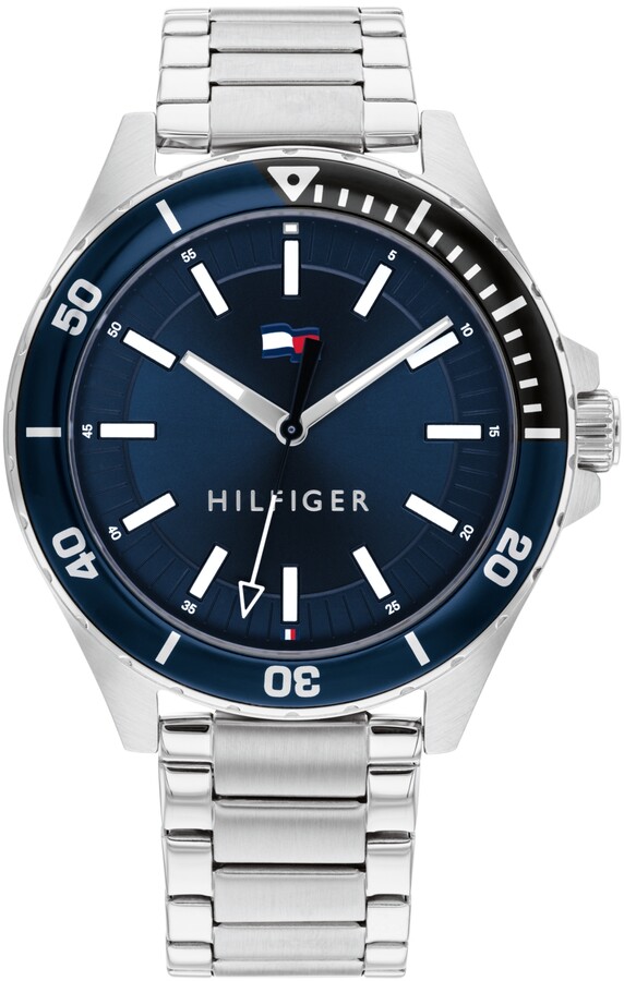 Tommy Hilfiger Men's Silver Watches | ShopStyle