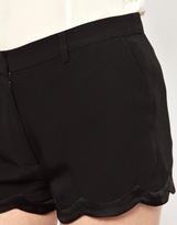 Thumbnail for your product : Vanessa Bruno Shorts with Scalloped Hem