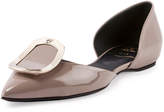 Thumbnail for your product : Roger Vivier Sexy Choc Patent Ballerina Flat
