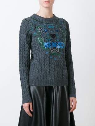 Kenzo 'Tiger' cable knit jumper