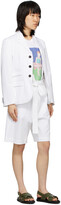 Thumbnail for your product : Plan C White Belted Shorts