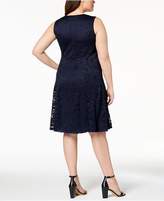 Thumbnail for your product : JM Collection Plus Size Lace Keyhole Dress, Created for Macy's