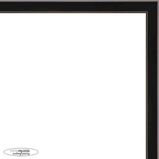 CustomPictureFrames 30x30 Modern Black Wood Picture Frame - with Acrylic Front and Foam Board Backing