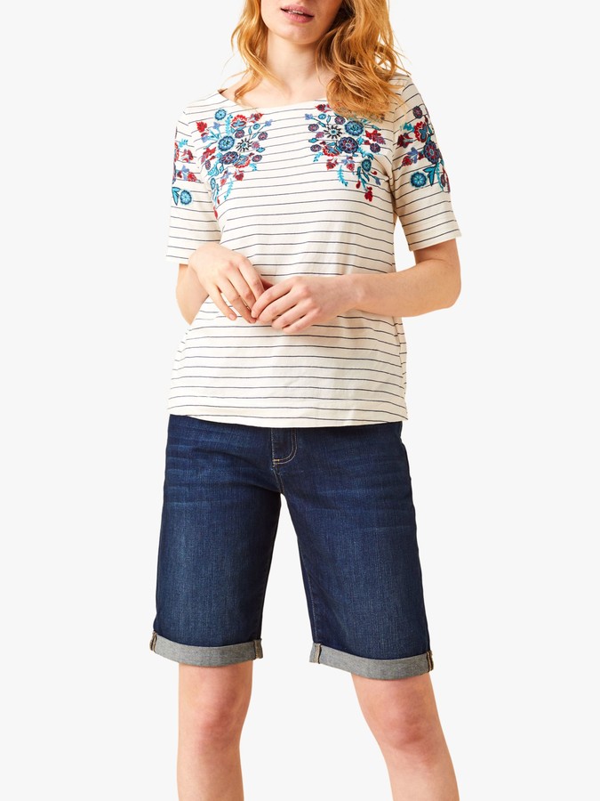 white stuff denim shorts