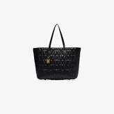 Thumbnail for your product : Moschino Womens Black Quilted Monogram Leather Tote Bag