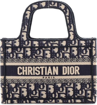 Christian Dior Canvas Print Cruise Tote - Blue Totes, Handbags - CHR194893