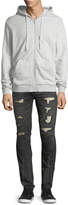 Thumbnail for your product : God Distressed Slim-Straight Jeans with Metallo Backing
