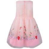 Thumbnail for your product : Simonetta SimonettaPink Embroidered Organza Dress