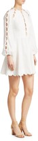 Thumbnail for your product : Zimmermann Goldie Scalloped Puff-Sleeve Mini Dress