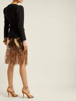 Thumbnail for your product : Sophia Webster Rosalind Crystal Embellished Leather Sandals - Womens - Bronze