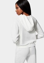 Thumbnail for your product : Bebe Lux Lounge Crepe Zip Up With Combo Satin