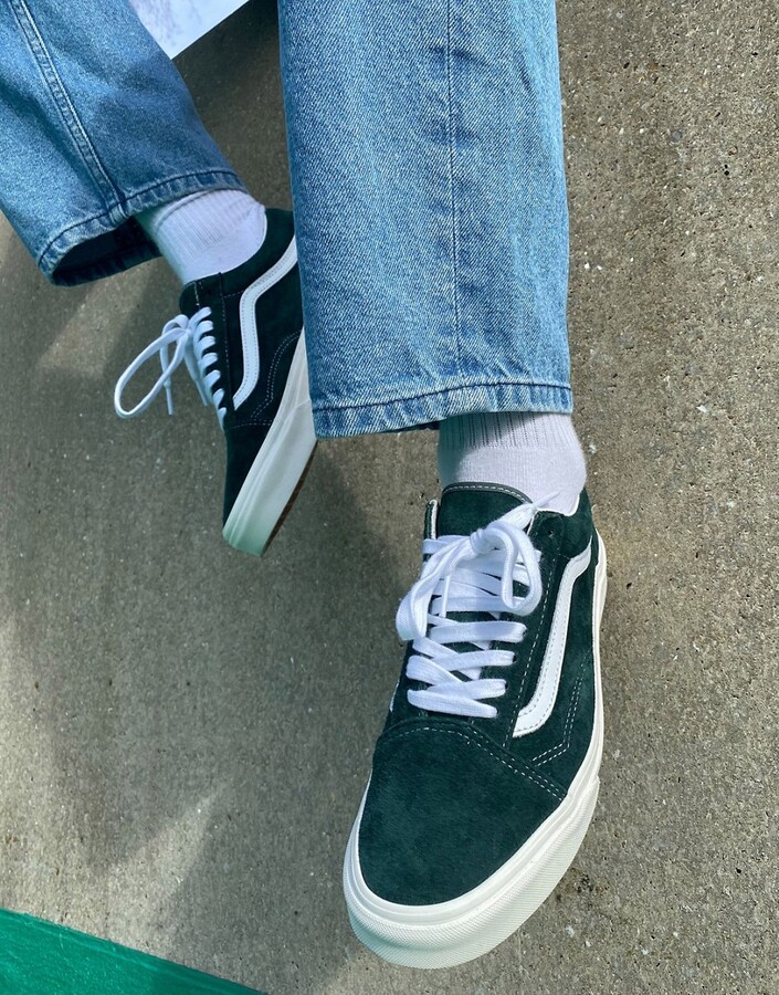 green and black vans