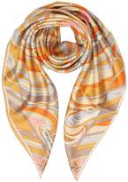 Thumbnail for your product : Emilio Pucci Floral Printed Twill Silk Square Scarf