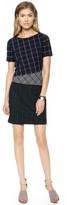 Thumbnail for your product : Band Of Outsiders Mixed Plaid Short Sleeve Dress