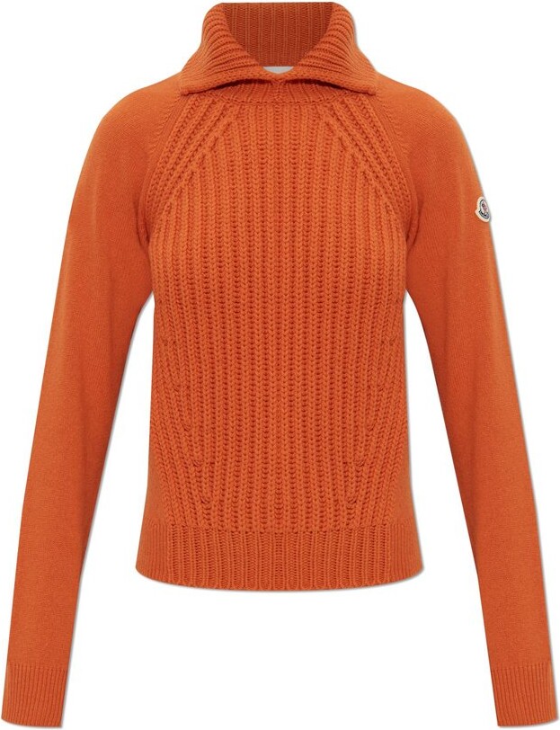 Moncler Logo Patch High Collar Jumper