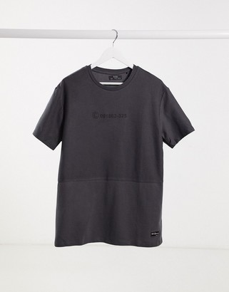 Bershka t-shirt in washed gray - ShopStyle