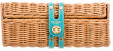 Thumbnail for your product : Kate Spade Leather-Trimmed Wicker Clutch