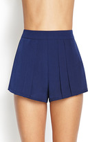 Thumbnail for your product : Forever 21 Pleated High-Waist Shorts