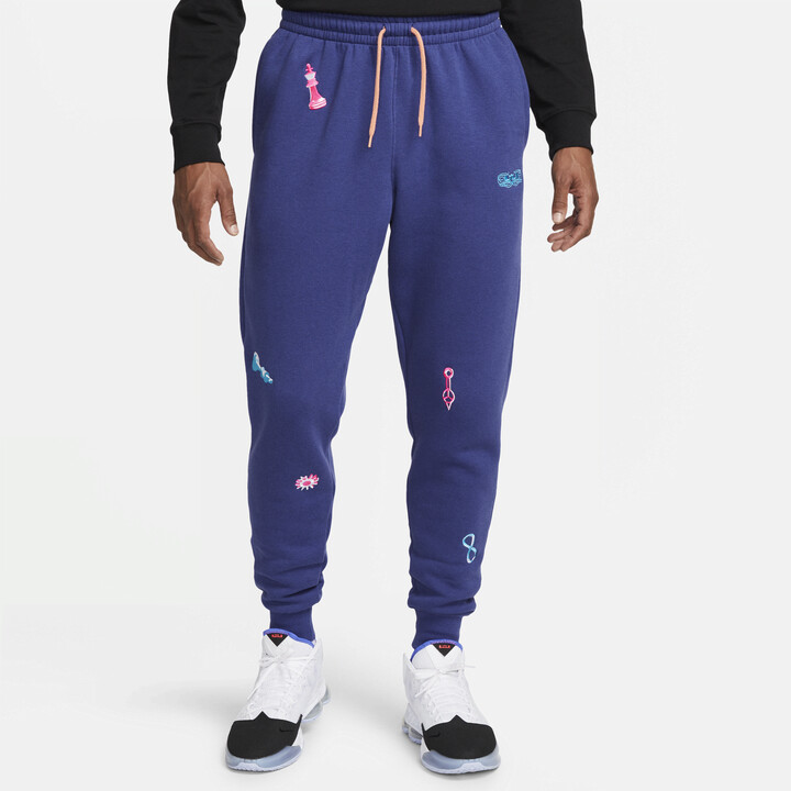 Nike Men's LeBron Fleece Pants in Blue - ShopStyle