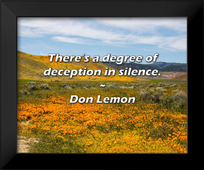 Trinx Don Lemon Quote: There’s a degree of deception in silence.