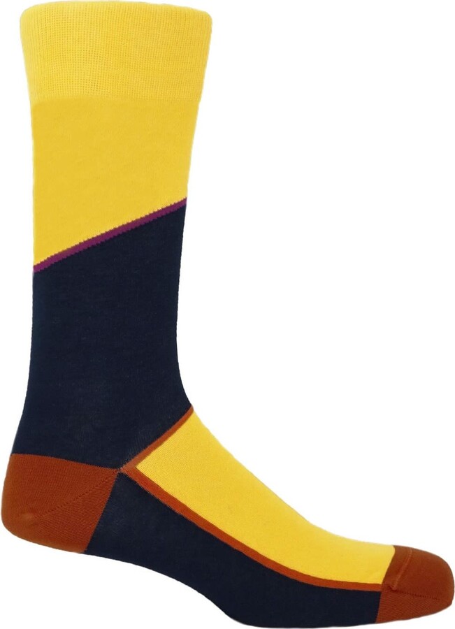 Peper Harow Made in England Yellow / Orange Bumblebee Hilltop Men's