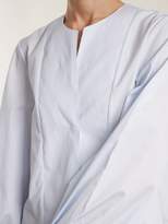 Thumbnail for your product : KHAITE Enya Balloon Sleeve Cotton Shirt - Womens - Light Blue