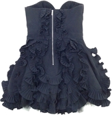 Thumbnail for your product : Karen Millen Black Bustier Dress With Ruffles