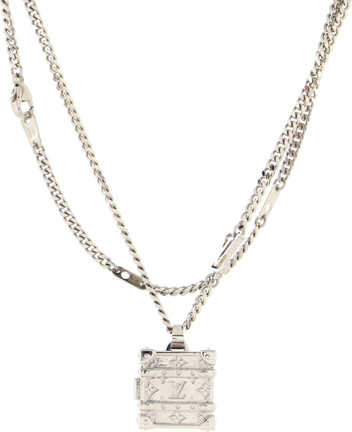 Louis Vuitton Trunk Locket Pendant Necklace - ShopStyle