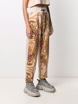 Thumbnail for your product : Philipp Plein Baroque-Jacquard Fleece Sweatpants