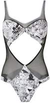 Thumbnail for your product : Amir Slama panelled swimsuit