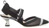 Thumbnail for your product : Fendi Colibri slingback kitten heel pumps