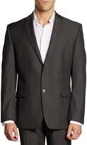Thumbnail for your product : Calvin Klein Mini Herringbone Wool Suit Jacket