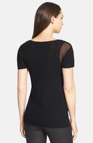 Thumbnail for your product : Eileen Fisher Sheer Detail Boxy Top (Regular & Petite)