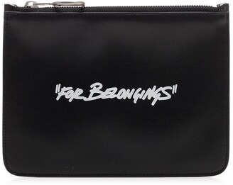 Off-White Quote Pouch Bag