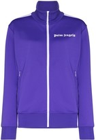 Thumbnail for your product : Palm Angels Logo-Print Zip-Up Track Jacket