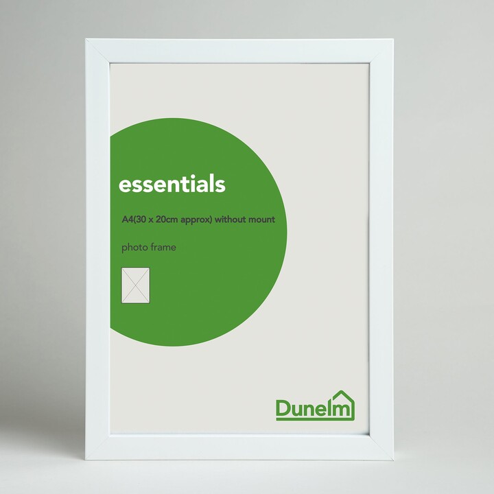 Dunelm Essentials Box Frame 12" x 8" (30cm x 21cm) White ShopStyle