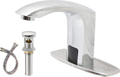 DFI Touchless Bathroom Faucet Chrome With Control Box And Temperature Mixer