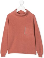Thumbnail for your product : BRUNELLO CUCINELLI KIDS TEEN roll-neck cashmere jumper