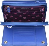 Thumbnail for your product : Anuschka Cell Phone Crossbody Wallet 1149 (Croco Embossed Peacock) Handbags