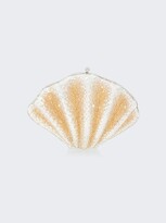 Thumbnail for your product : Judith Leiber Scallop Clam Bag Silver And Gold Crystal